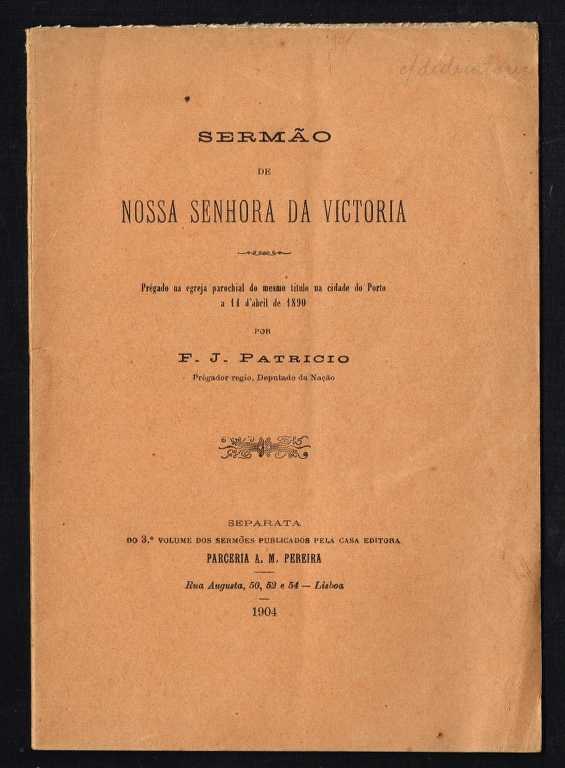 SERMO DE NOSSA SENHORA DA VICTORIA (Porto)
